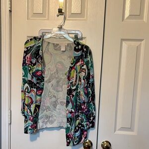 Colorful Paisley Women's Cardigan